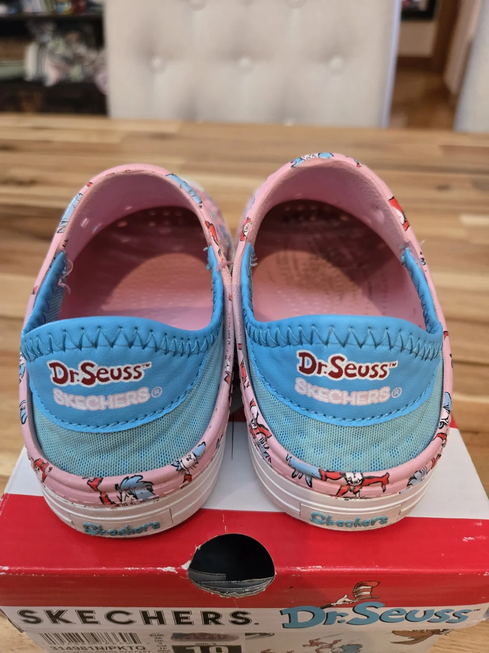 Skechers Pink Dr. Seuss Character Slip-On 10t
